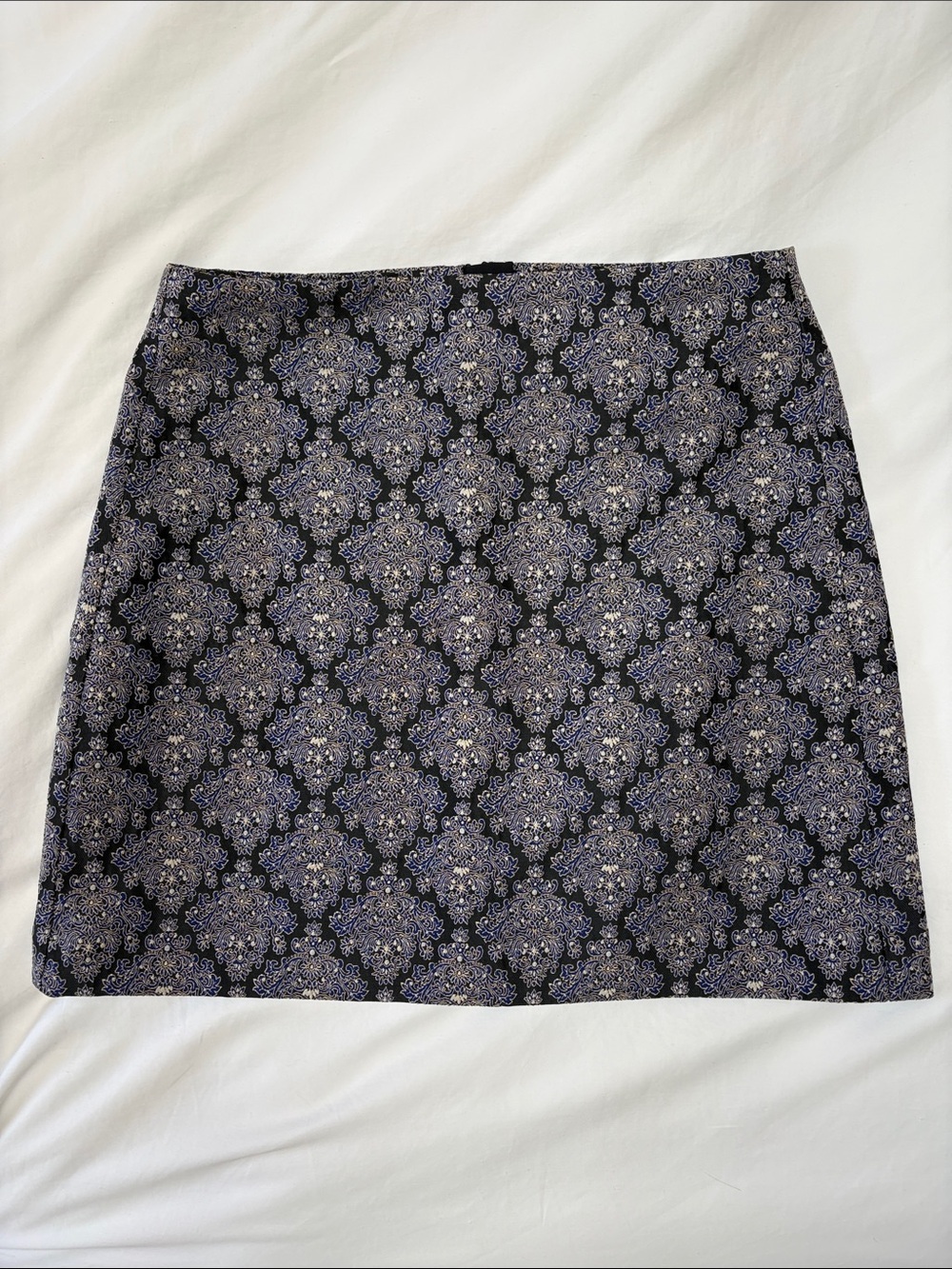 LOFT Mini Skirt Jacquard Damask